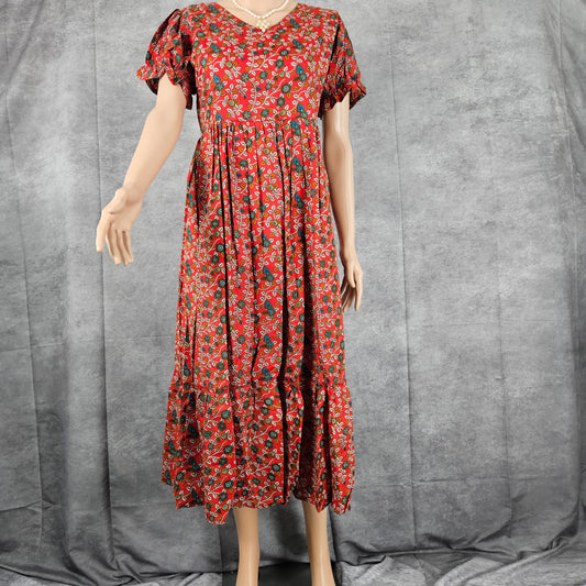 Venetian Red Ajrakh Frock