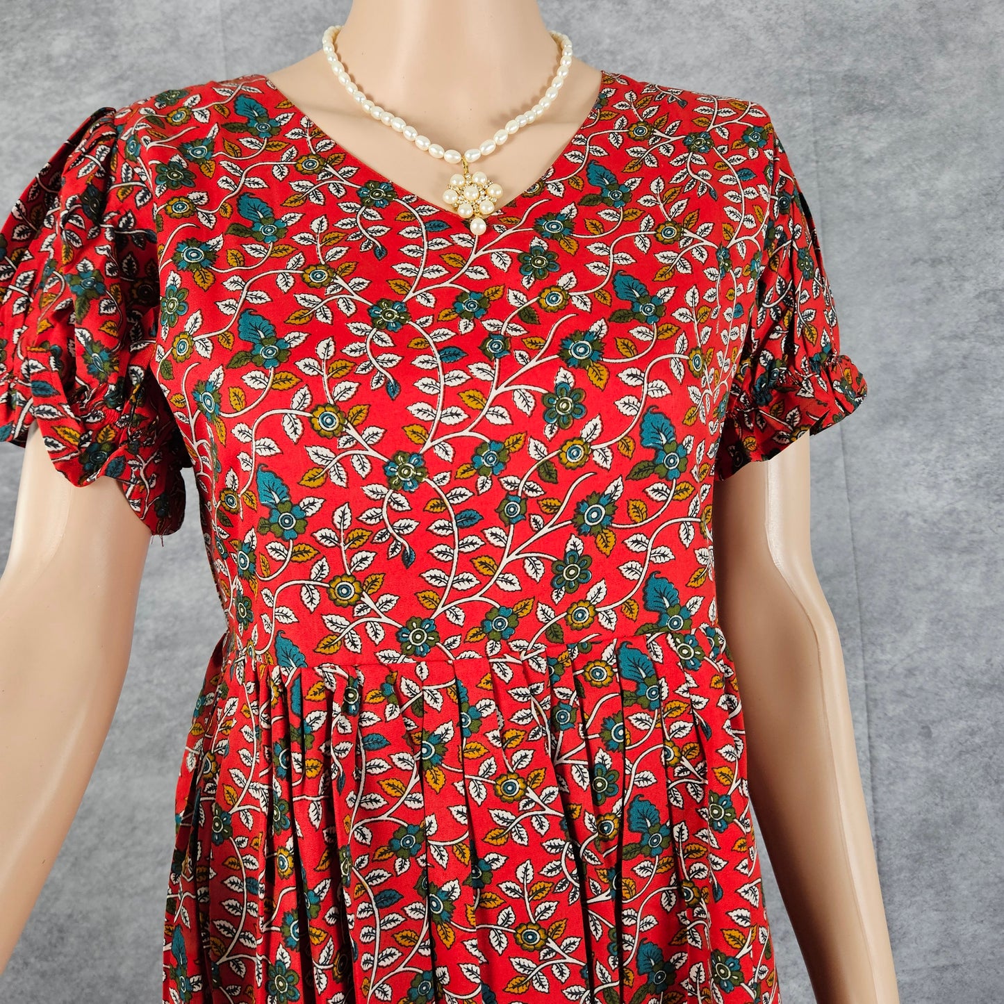 Venetian Red Ajrakh Frock