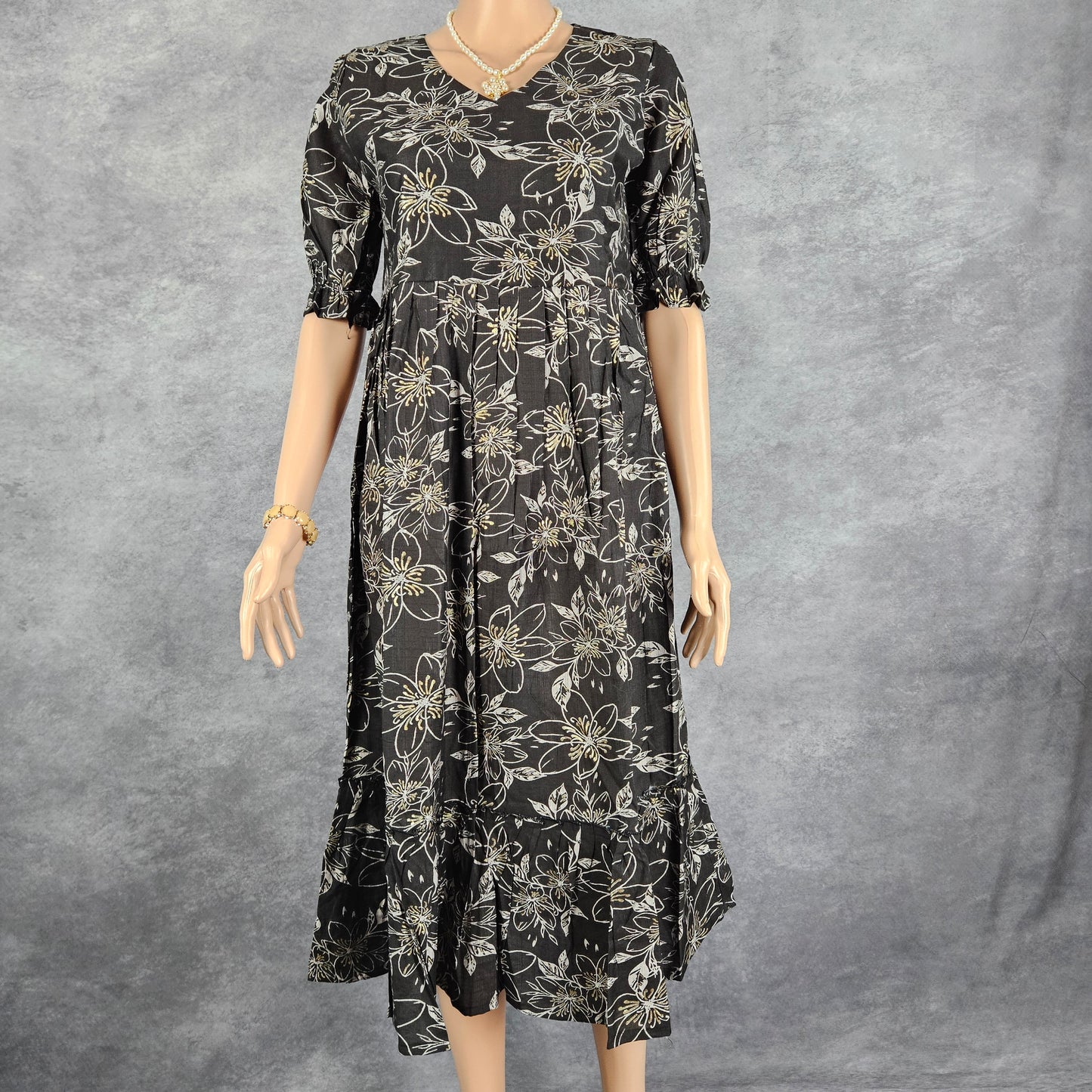 Obsidian Black Vertican Frock