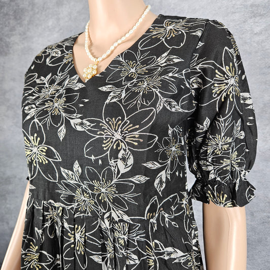 Obsidian Black Vertican Frock