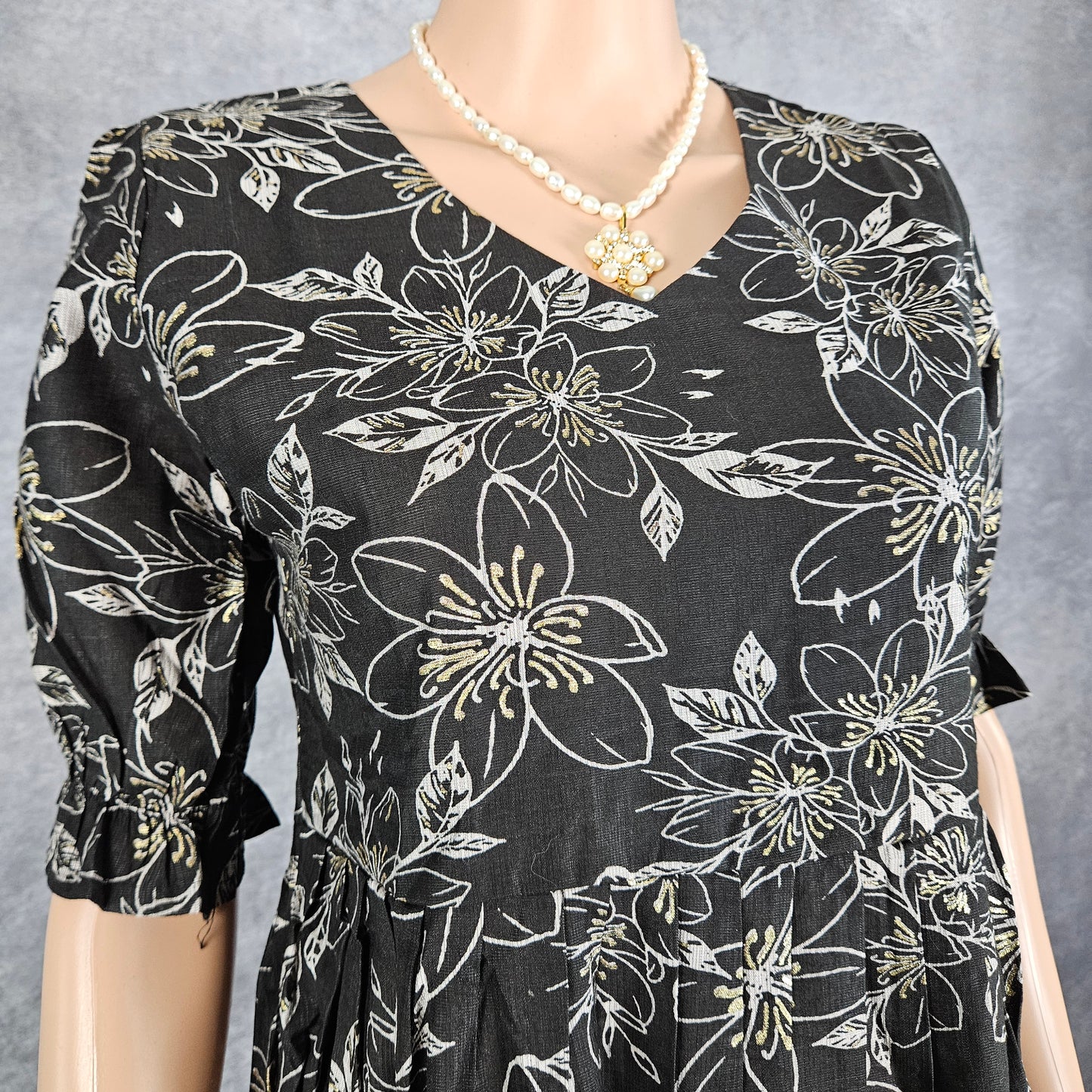 Obsidian Black Vertican Frock