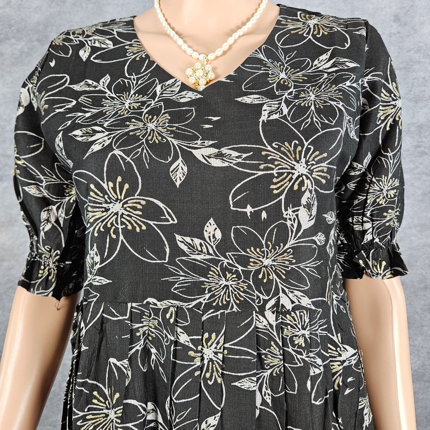 Obsidian Black Vertican Frock