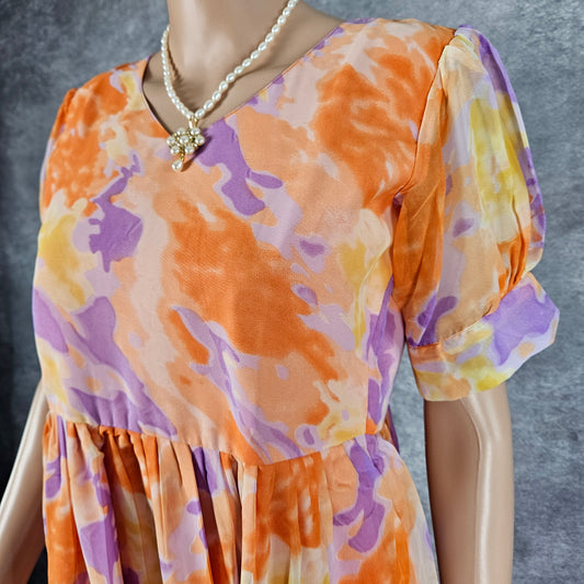 Multi-shade Georgette Frock