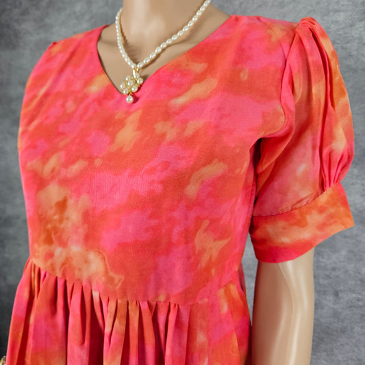 Sakura Pink Georgette Frock