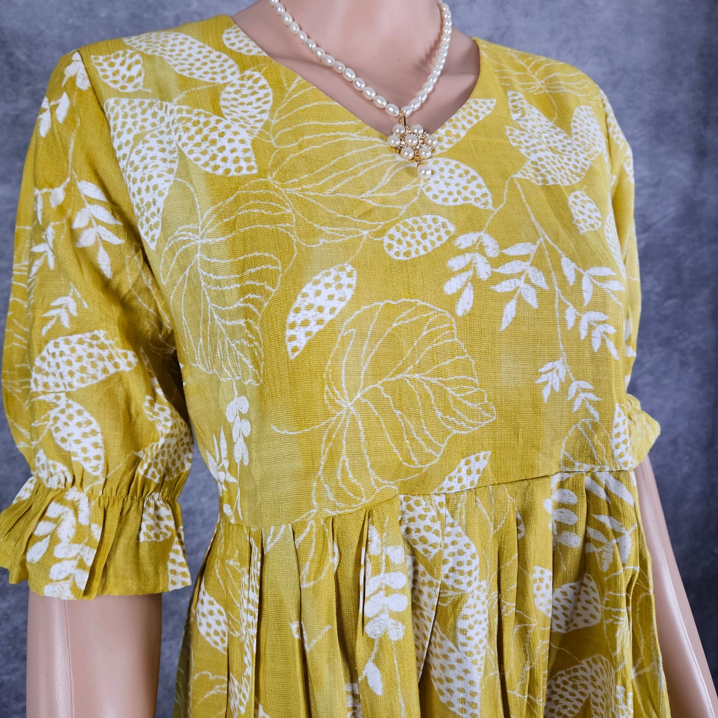 Dijan Yellow Vertican Frock