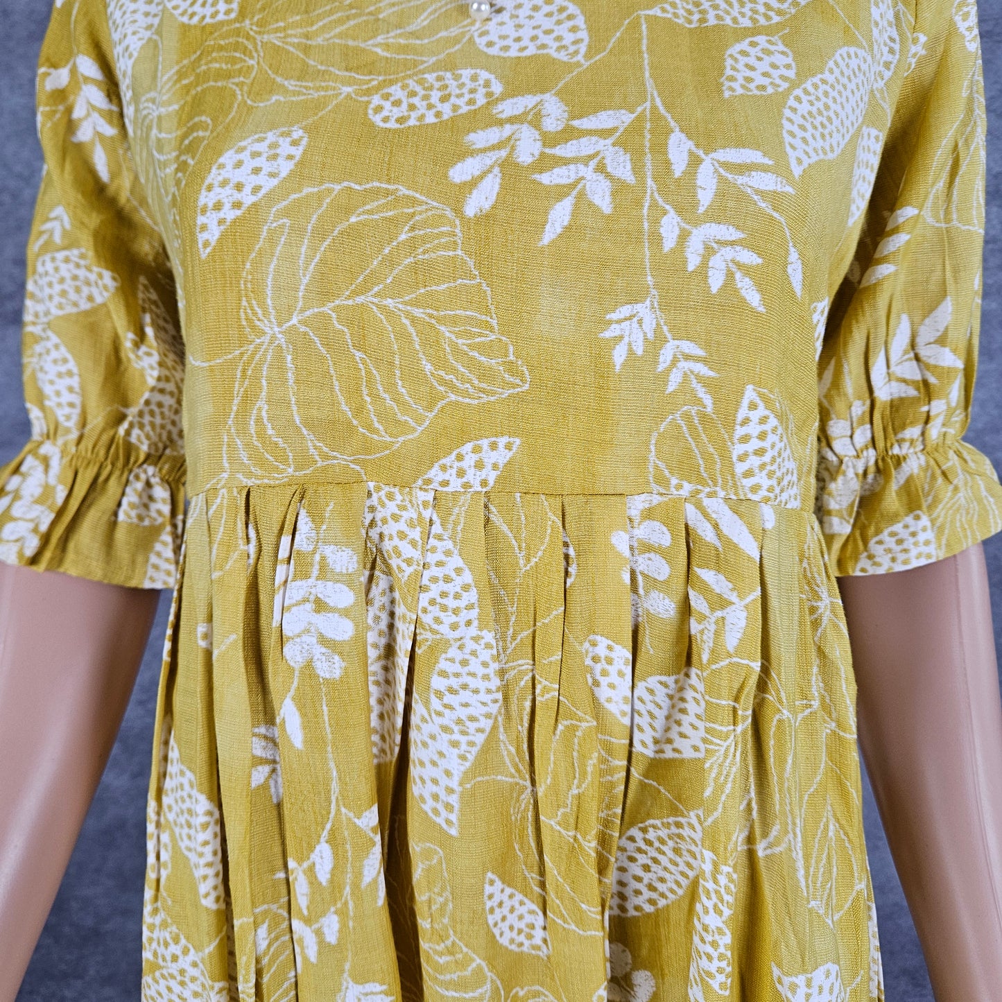 Dijan Yellow Vertican Frock