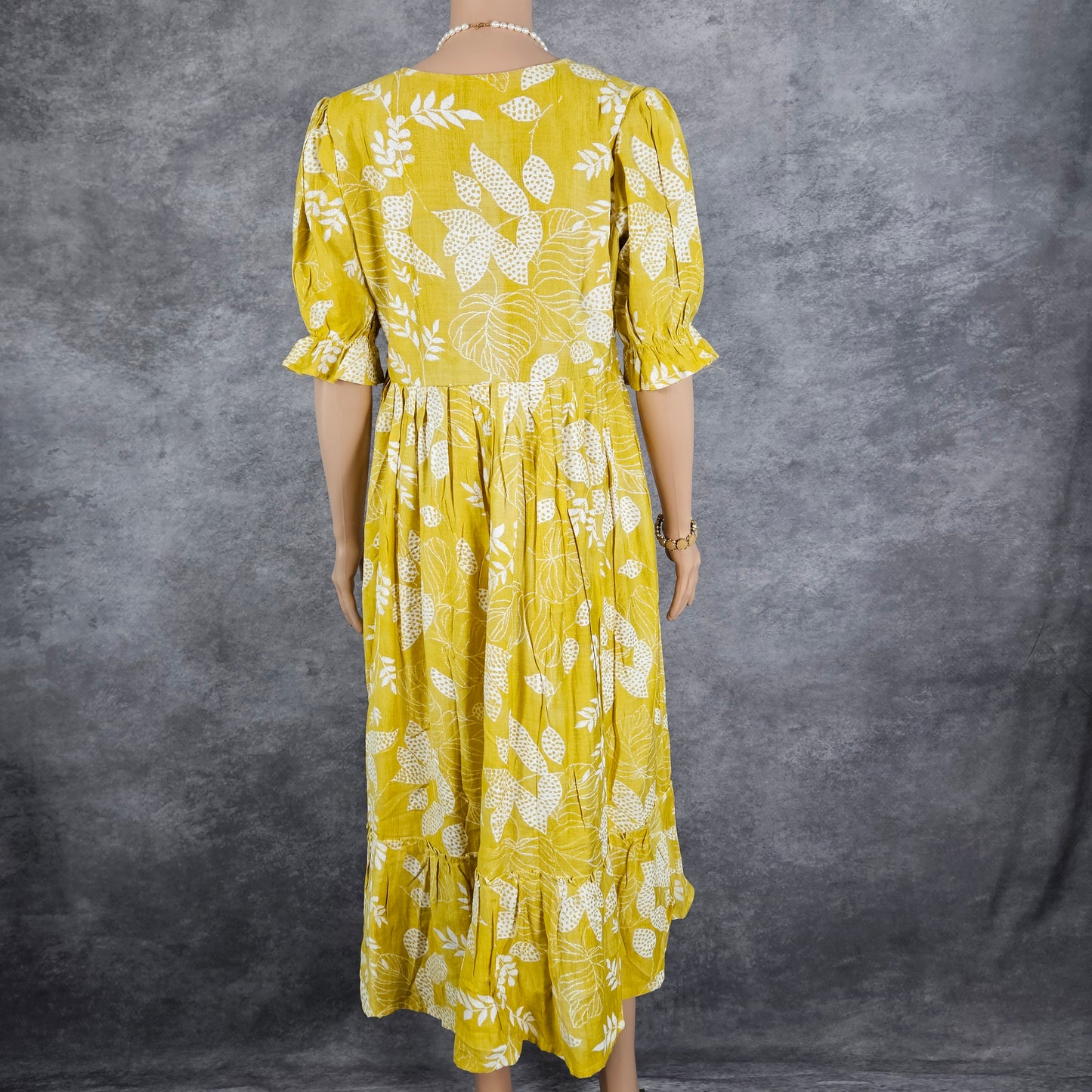 Dijan Yellow Vertican Frock