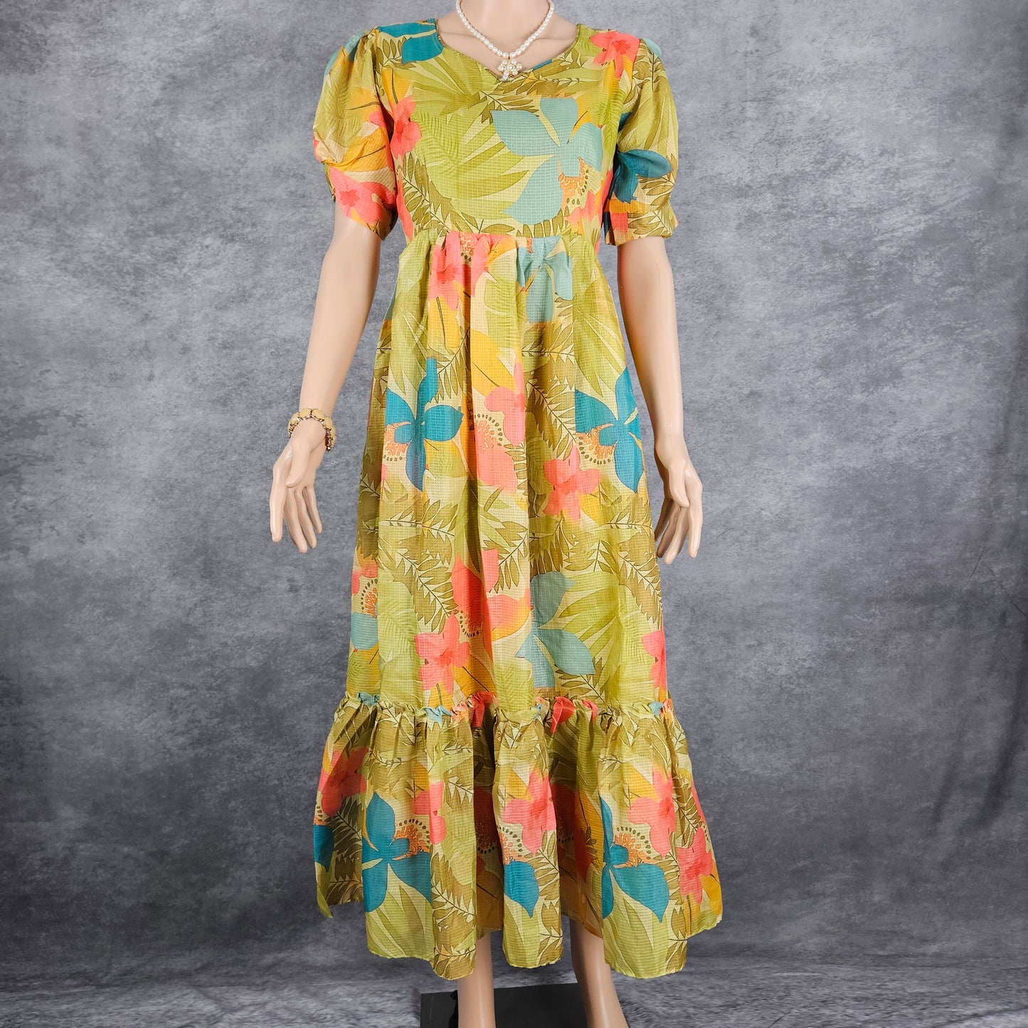 Spring Green Kota Frock