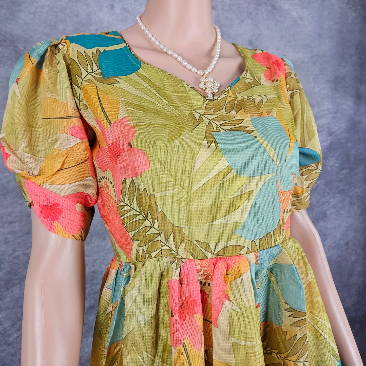 Spring Green Kota Frock