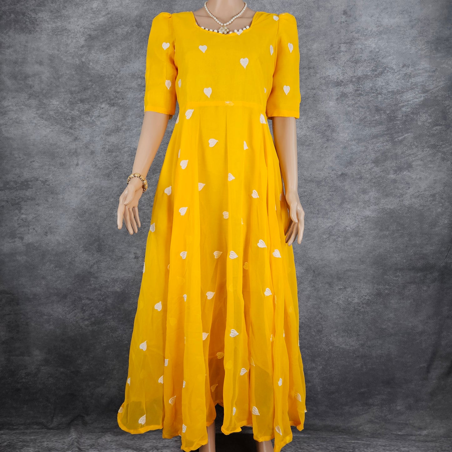Igni Yellow Georgette Frock