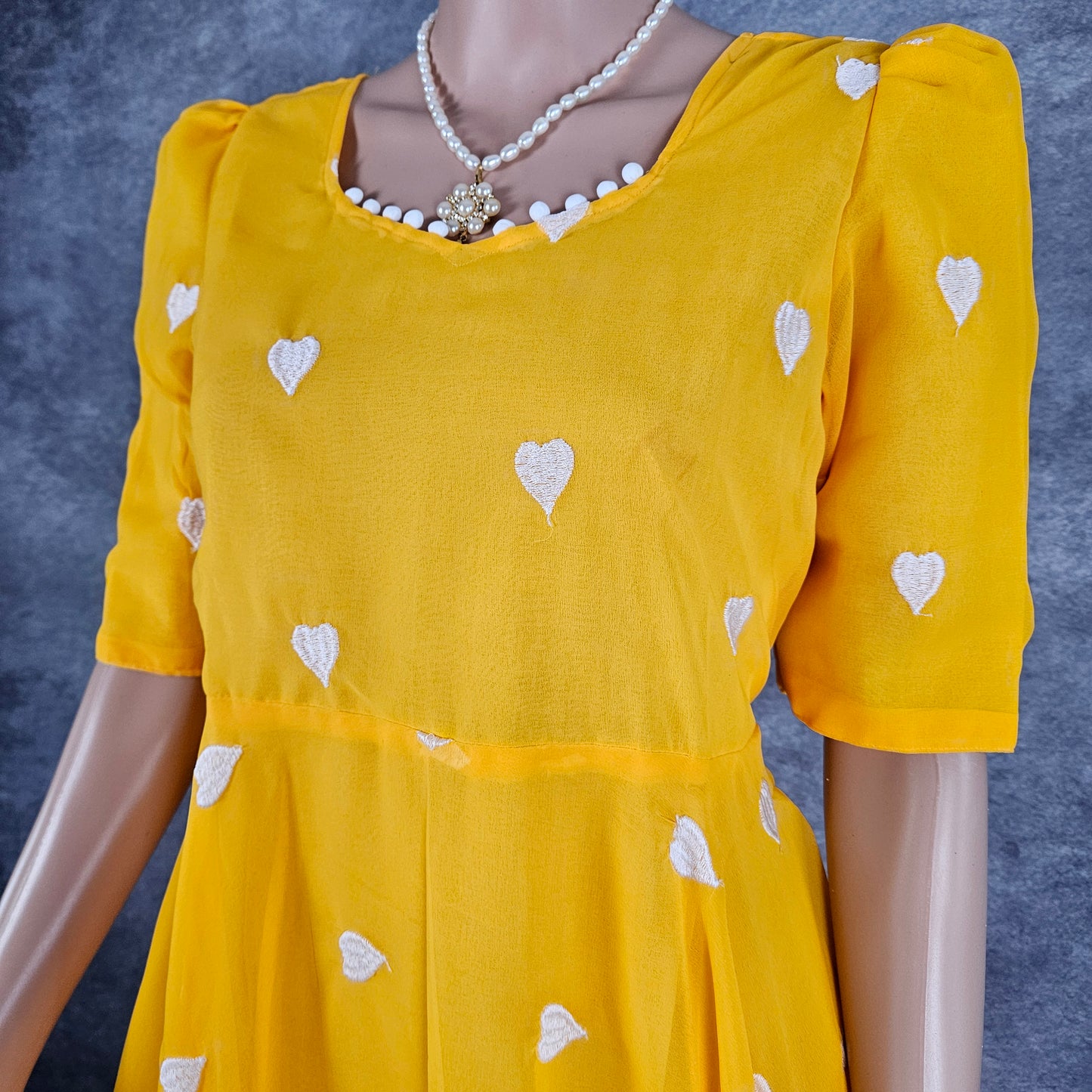 Igni Yellow Georgette Frock