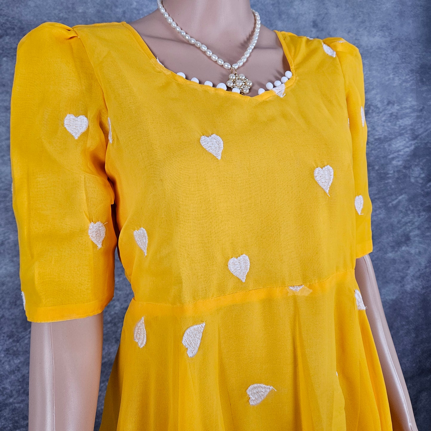 Igni Yellow Georgette Frock