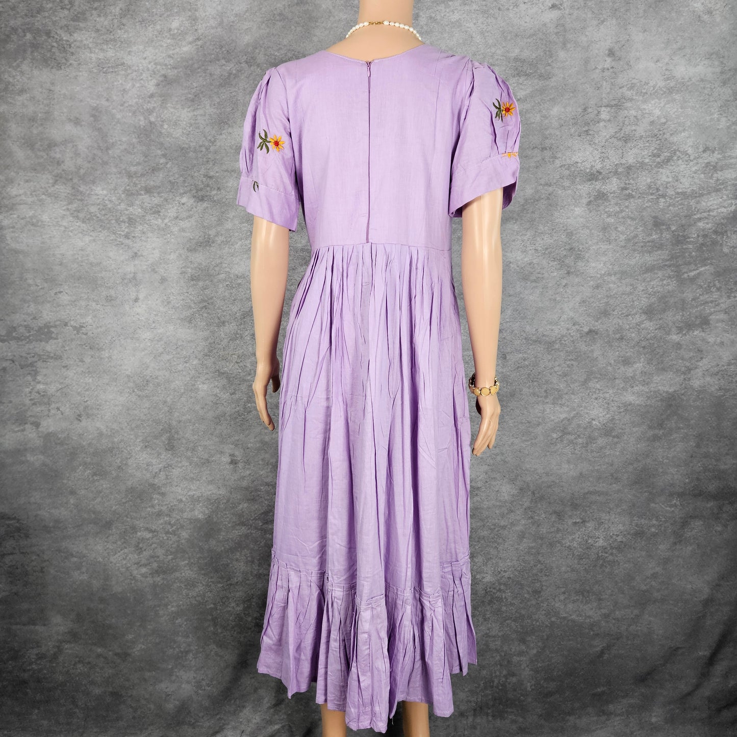 Lilac Cotton Daisy Frock