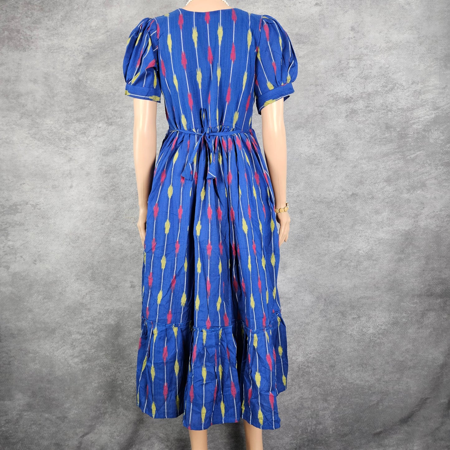 Blue Ikkat Frock