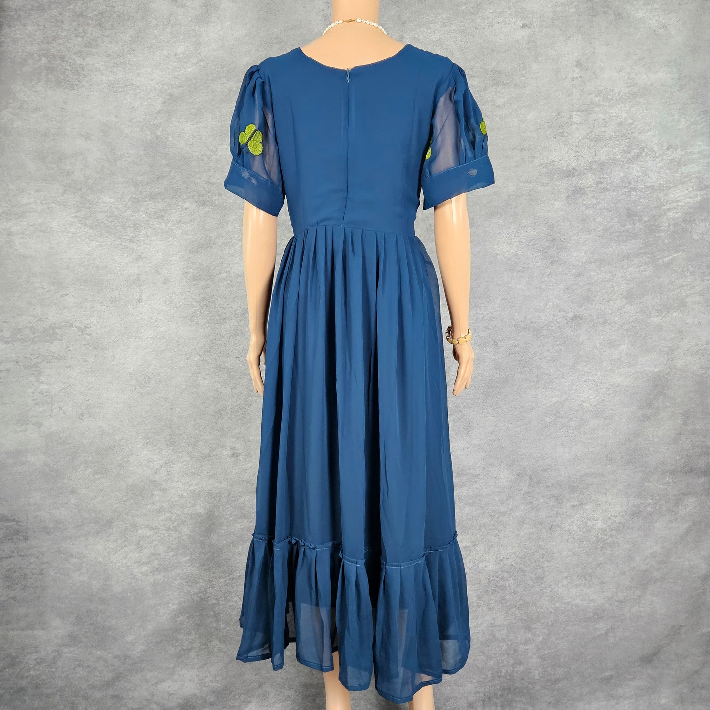 Navy Blue Georgette Butterfly Frock