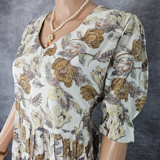 White Gold Vertican Frock