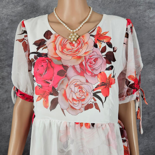 Frost White Georgette Frock