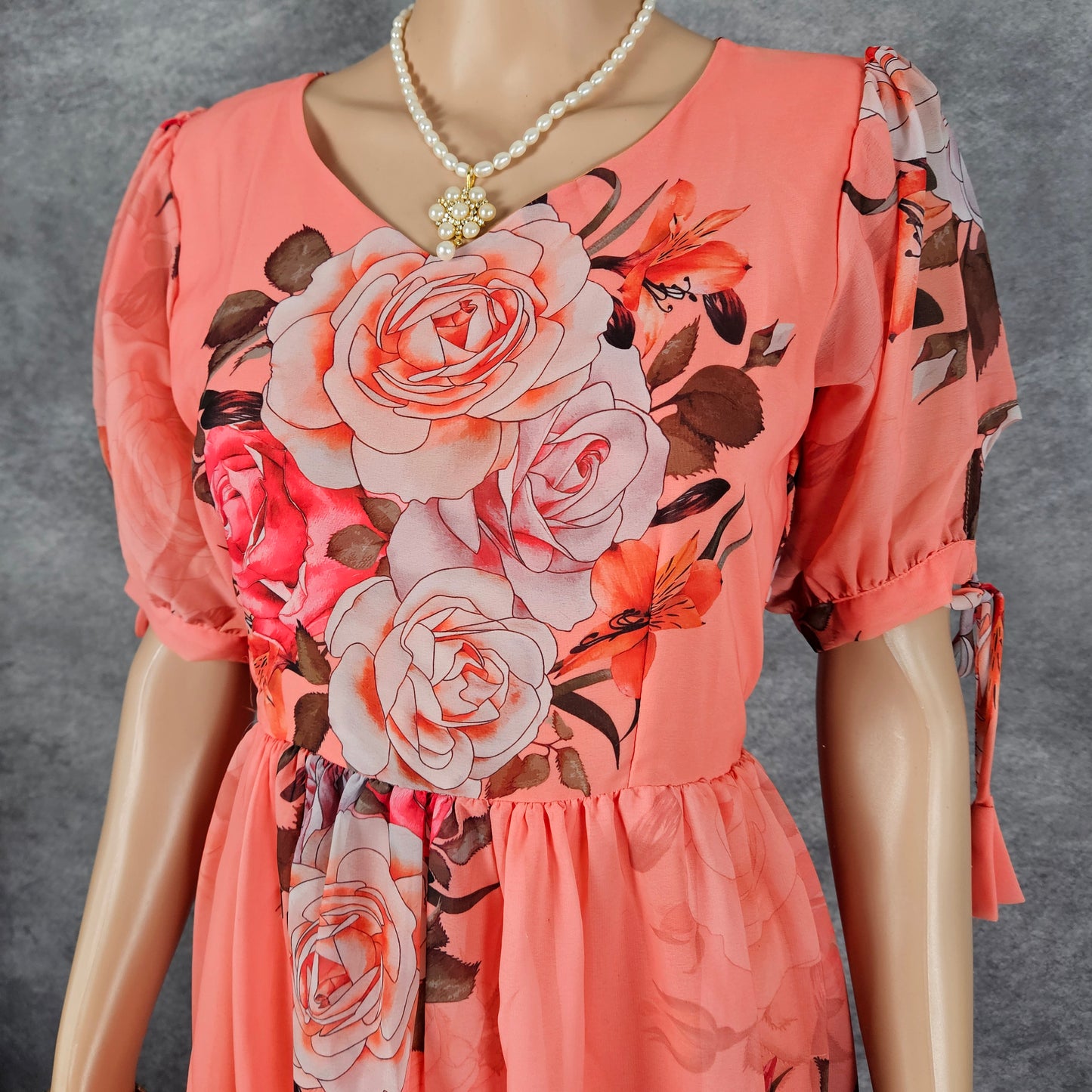 Rouge Pink Georgette Frock