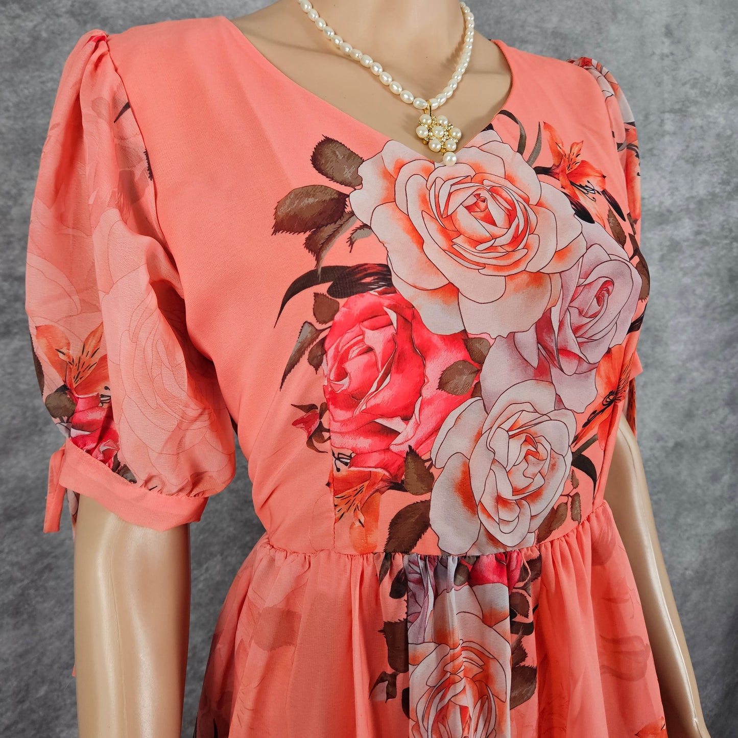 Rouge Pink Georgette Frock