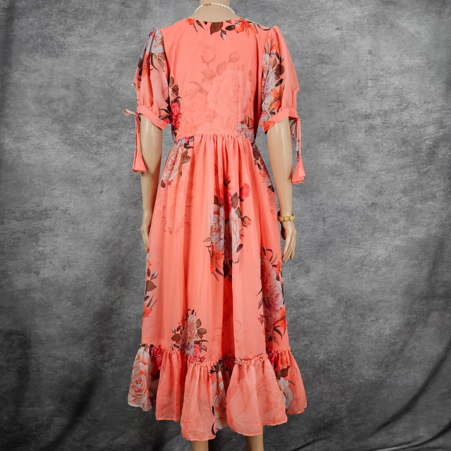 Rouge Pink Georgette Frock