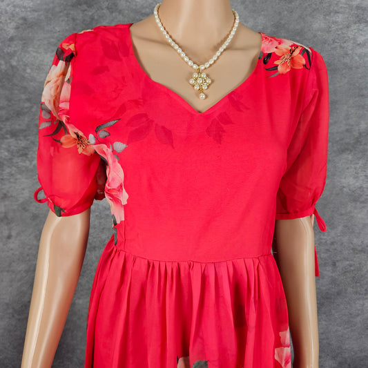 Blazer Rose Georgette Frock