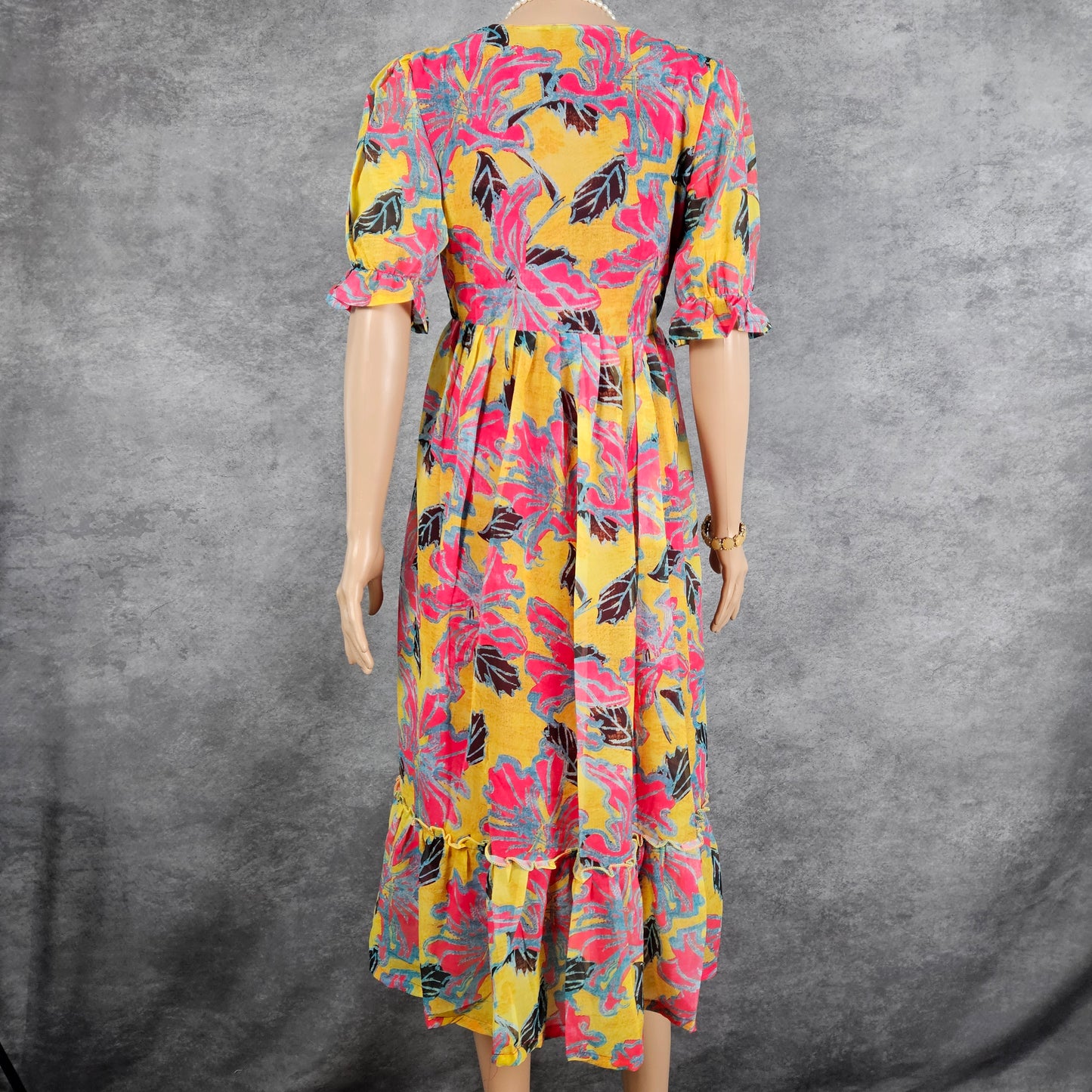 Dandelion Yellow Georgette Frock