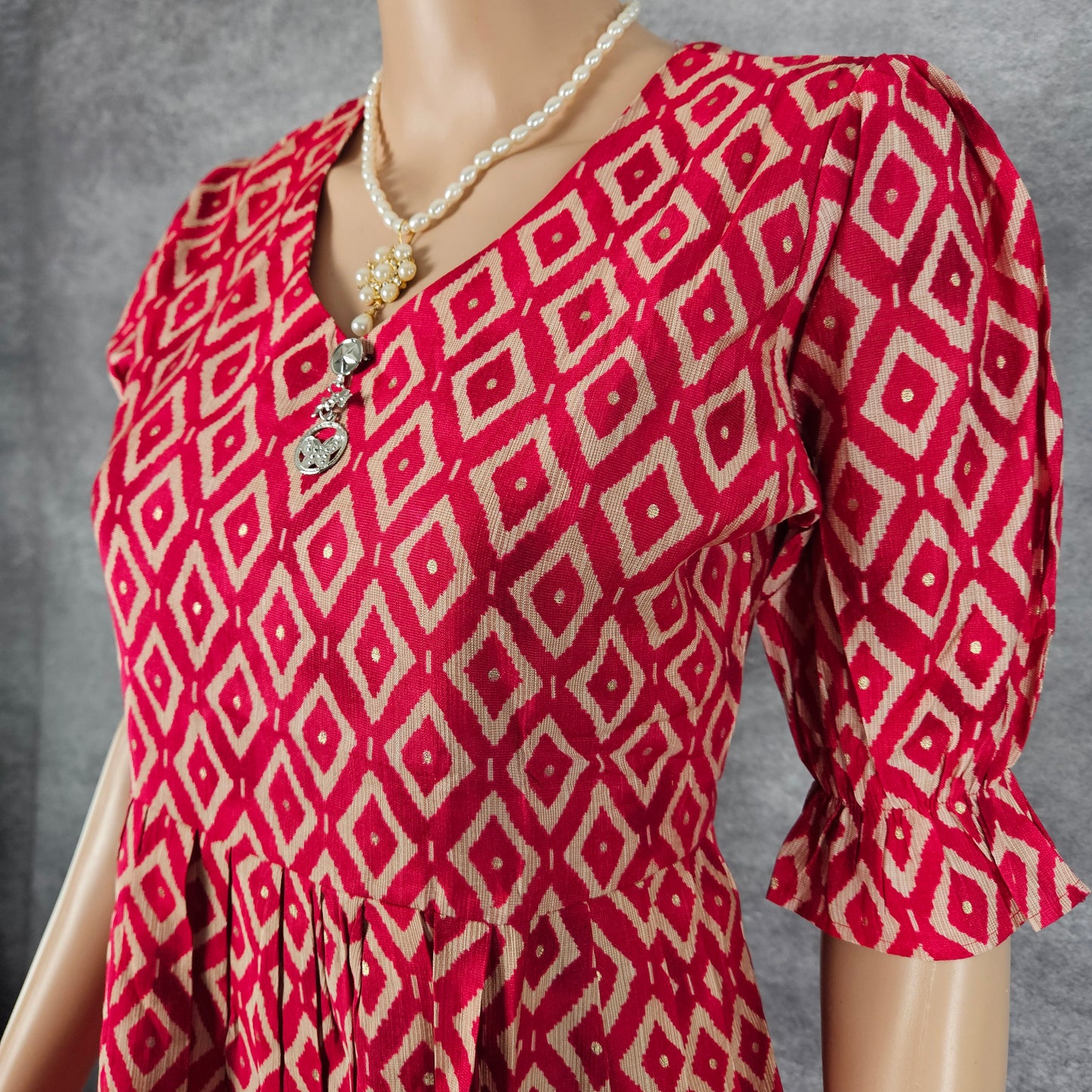 Pink Diamonds Vertican Frock