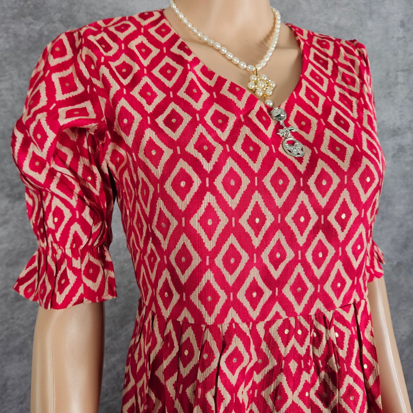 Pink Diamonds Vertican Frock