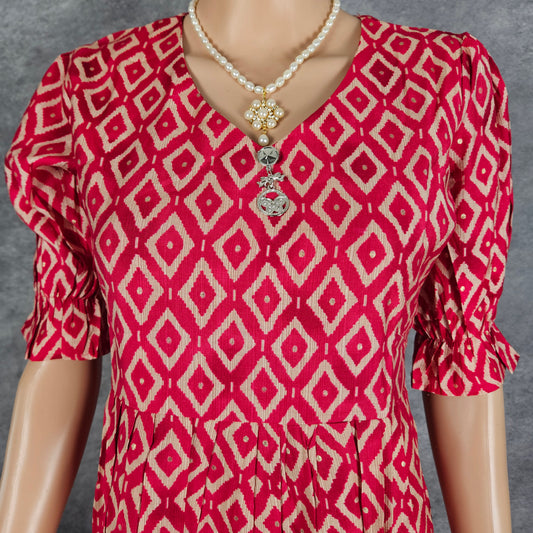 Pink Diamonds Vertican Frock