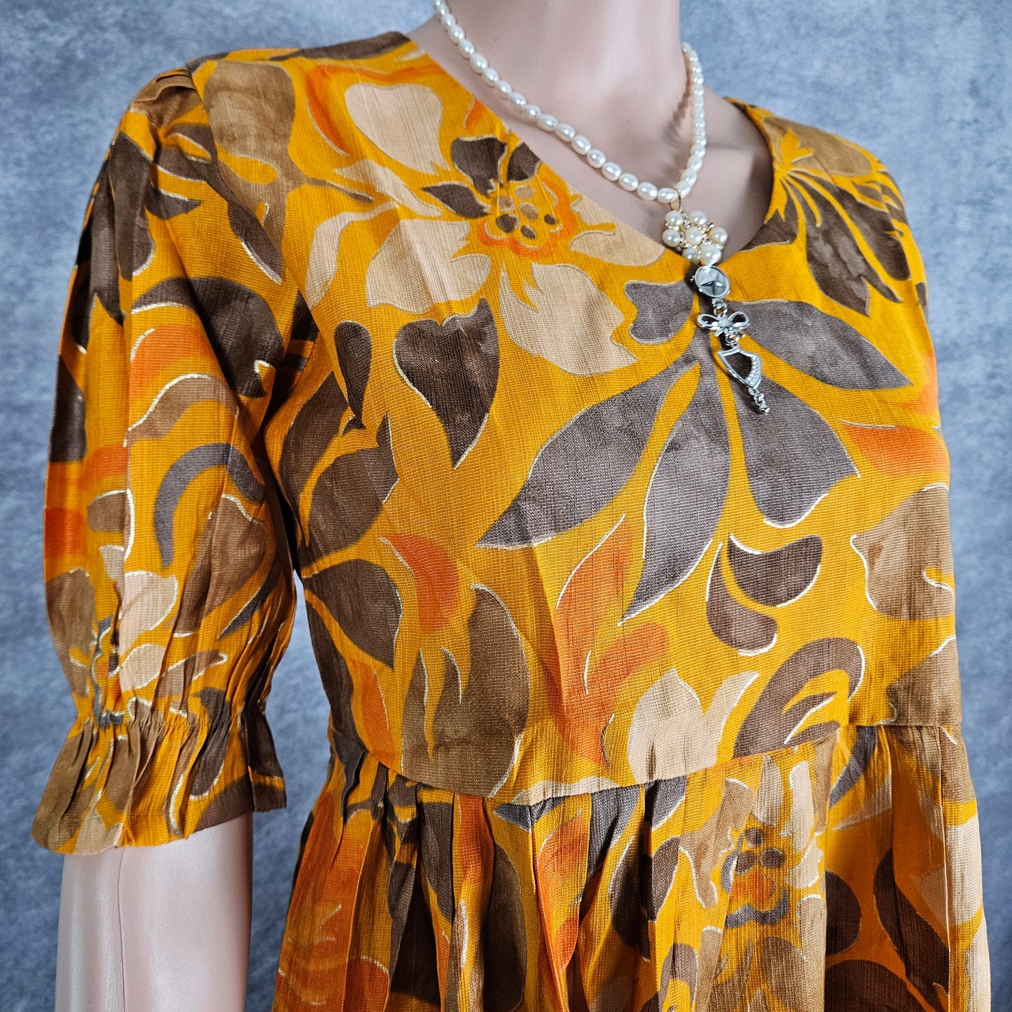 Igni Yellow Floral Vertican Frock