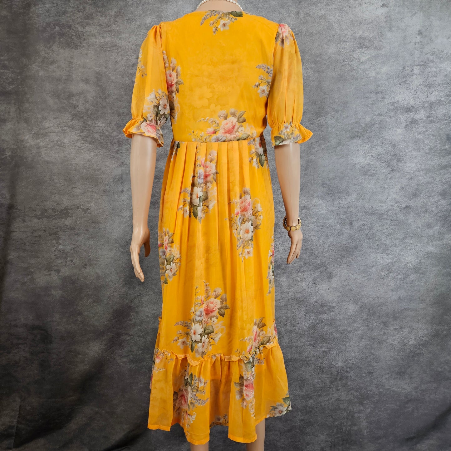 Mango Yellow Georgette Frock
