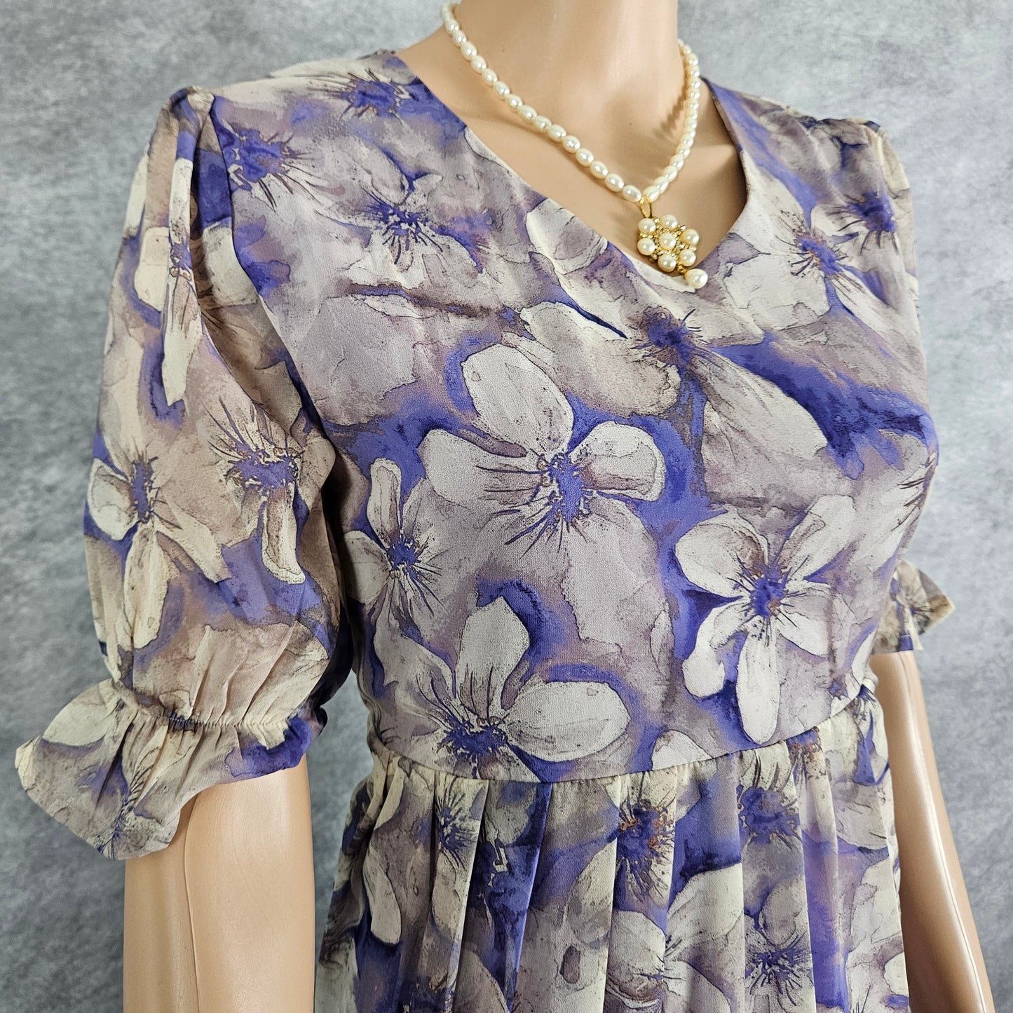 Lilac Georgette Frock