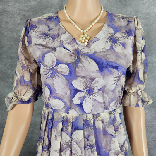 Lilac Georgette Frock