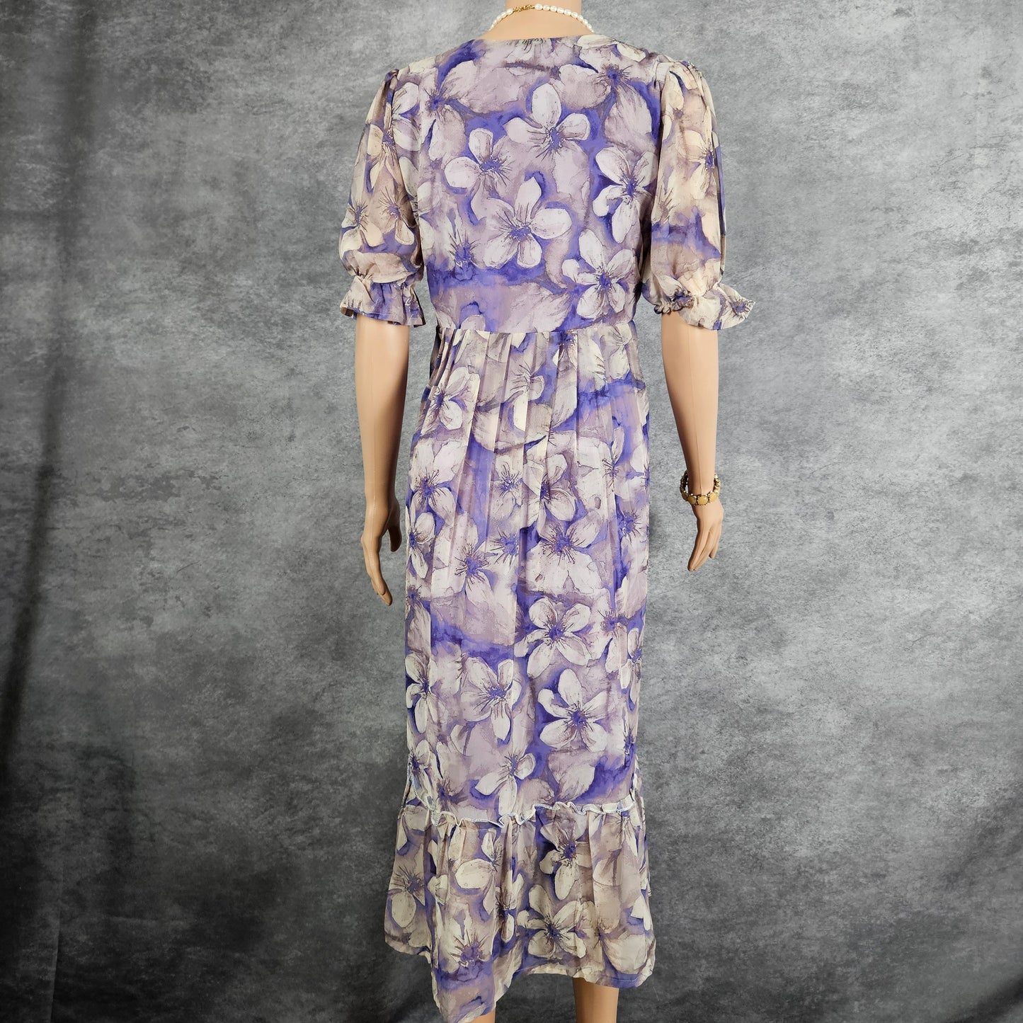 Lilac Georgette Frock