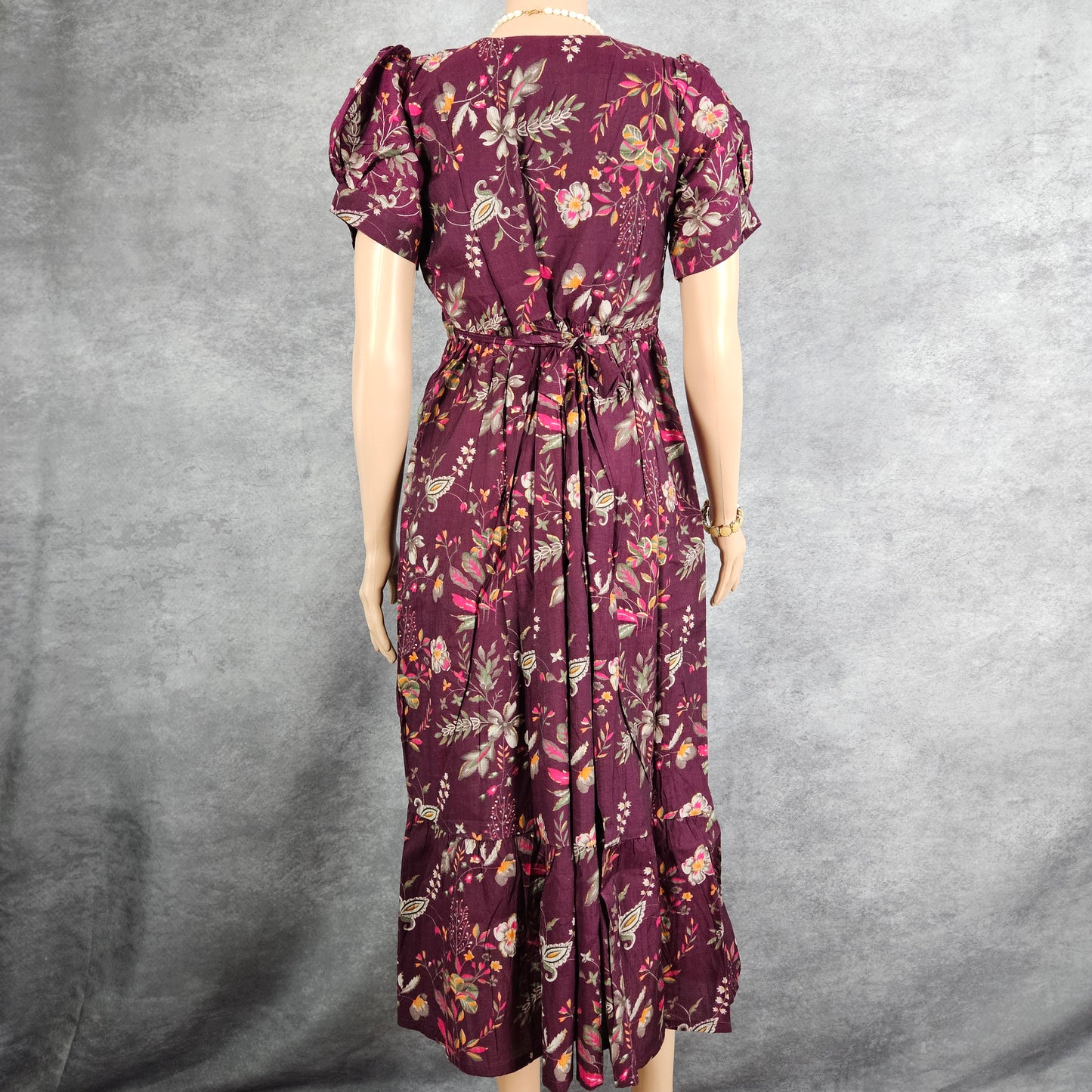 Magenta Floral Vertican Frock