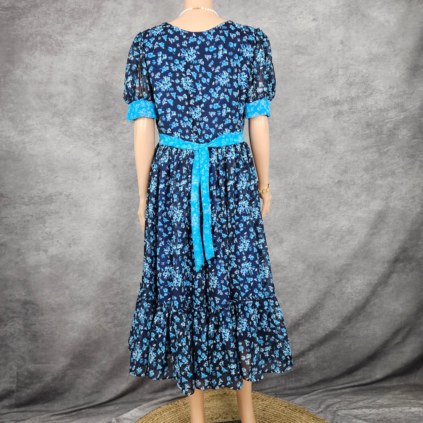 Navy Blue Georgette Frock