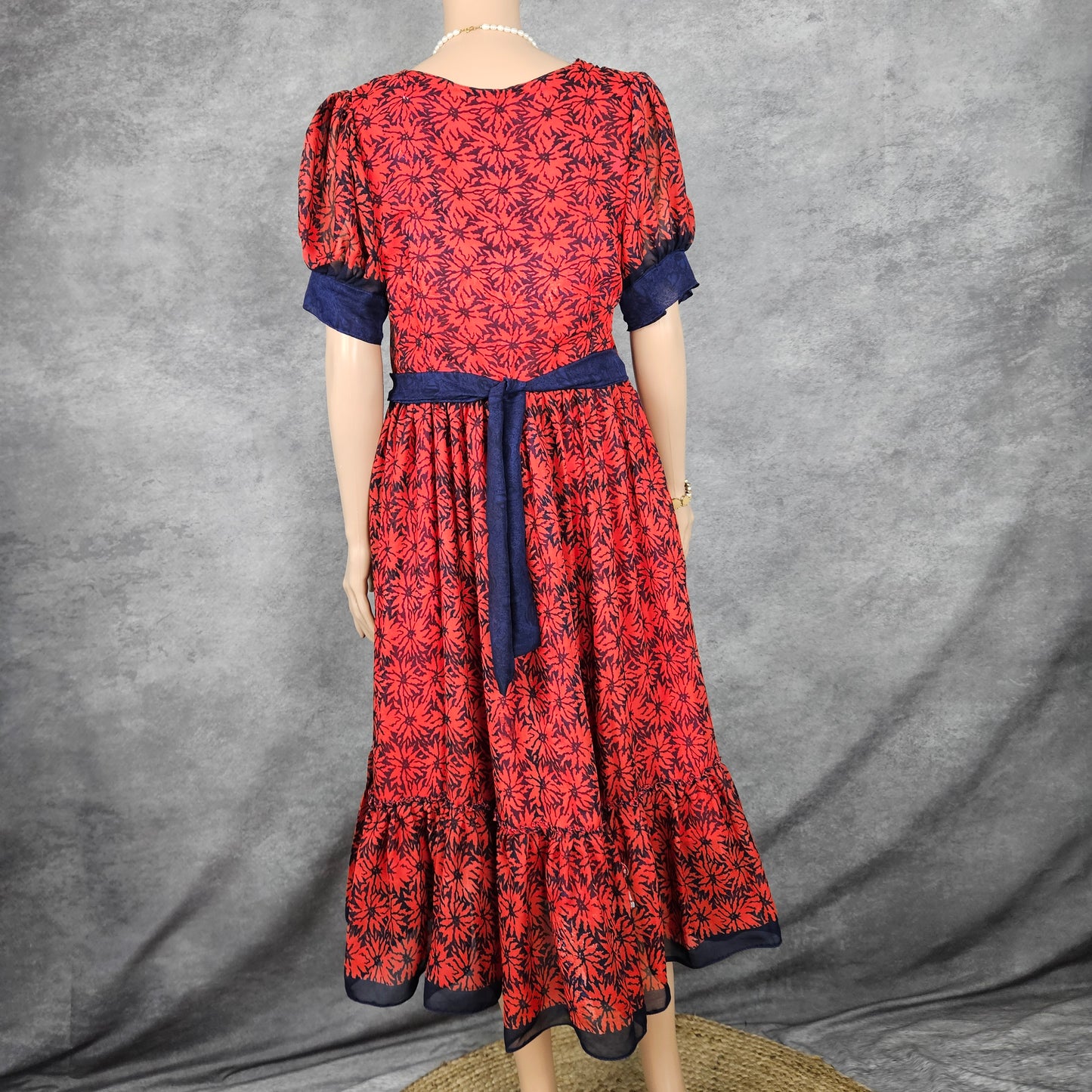 Ruby Red Georgette Frock