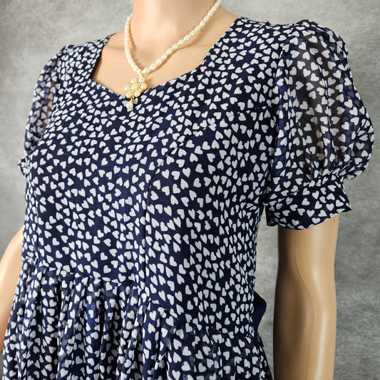 Stellar Blue Georgette Frock