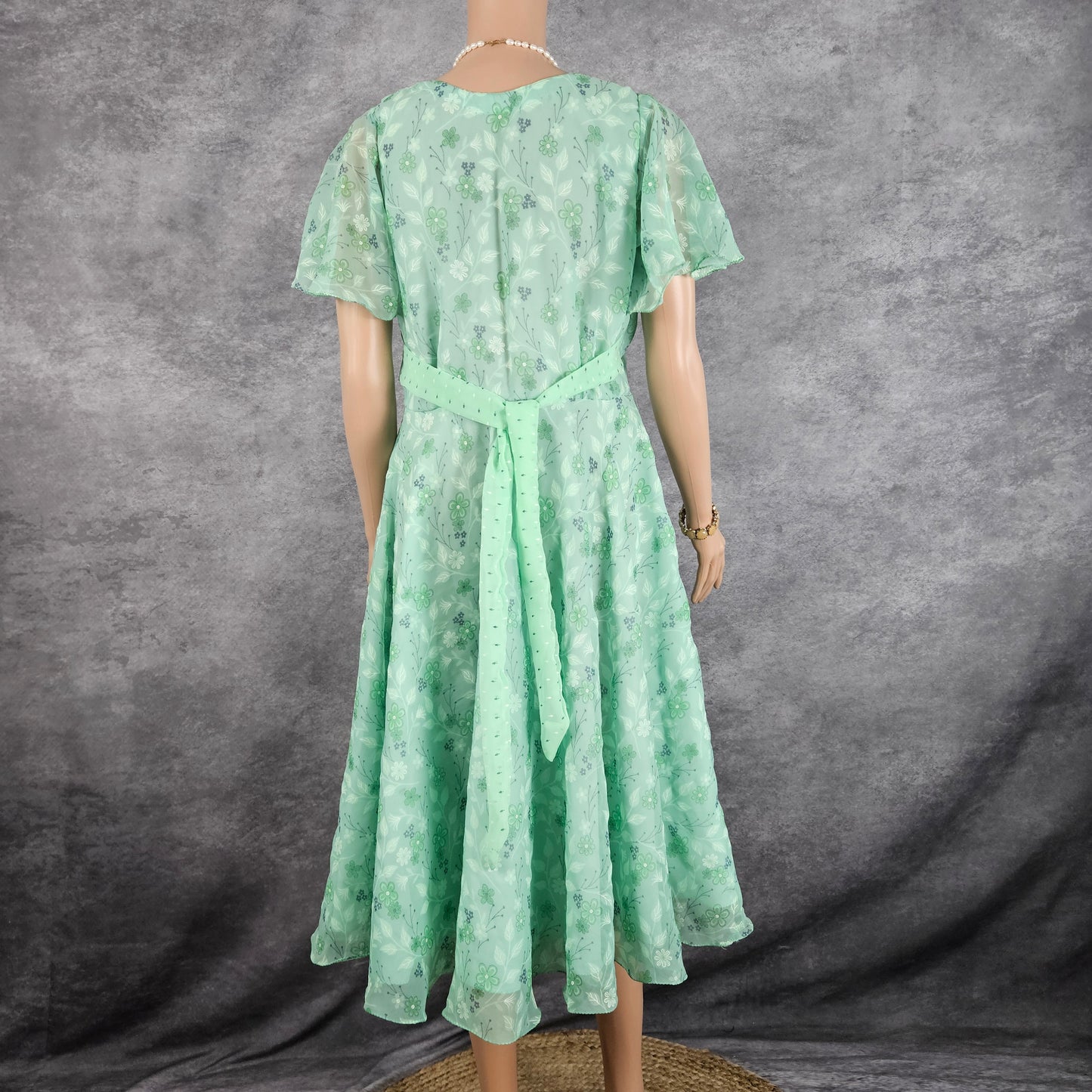 Windsor Green Georgette Frock