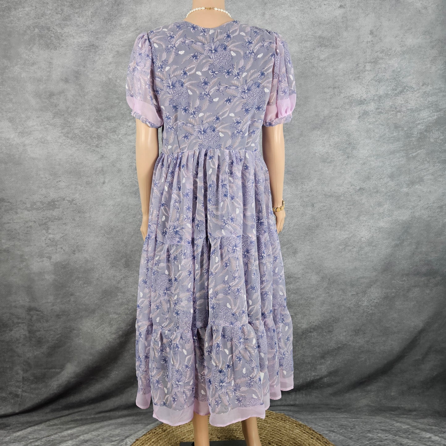 Fall Purple Georgette Frock