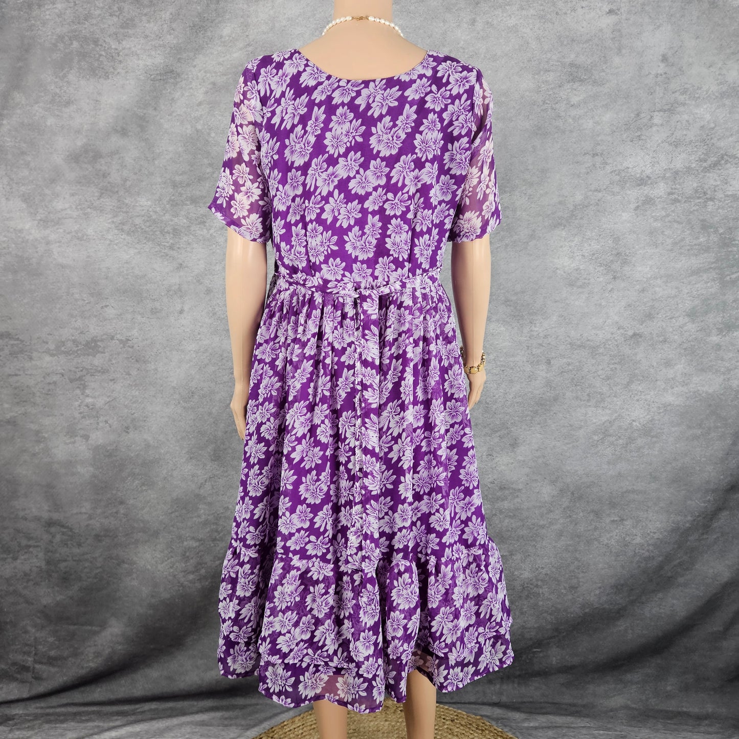 Magnetic Purple Georgette Frock