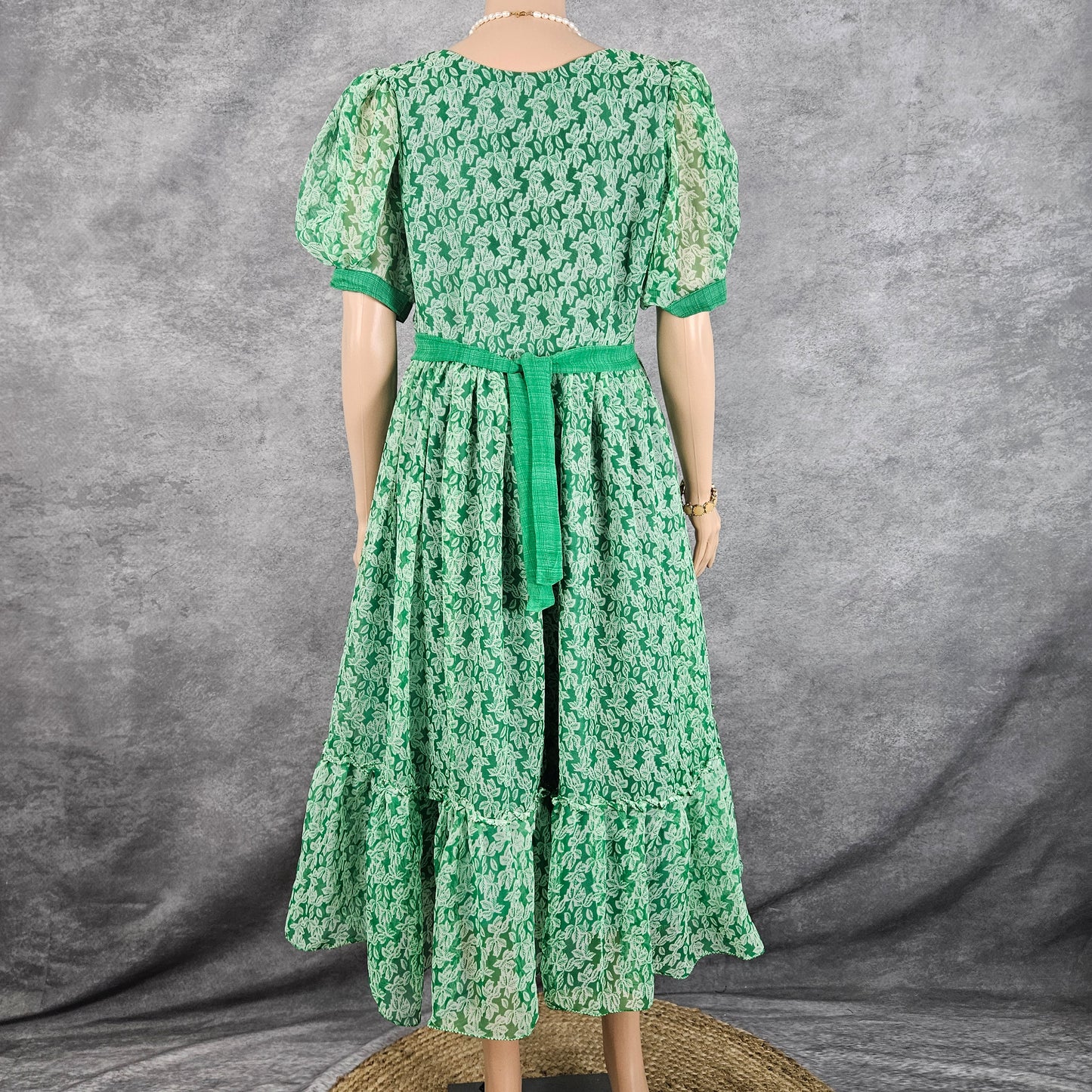 Aurora Green Georgette Frock