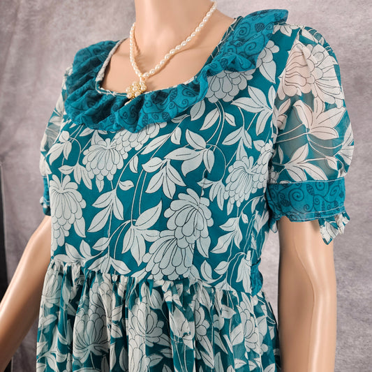 Sentient Blue Georgette Frock