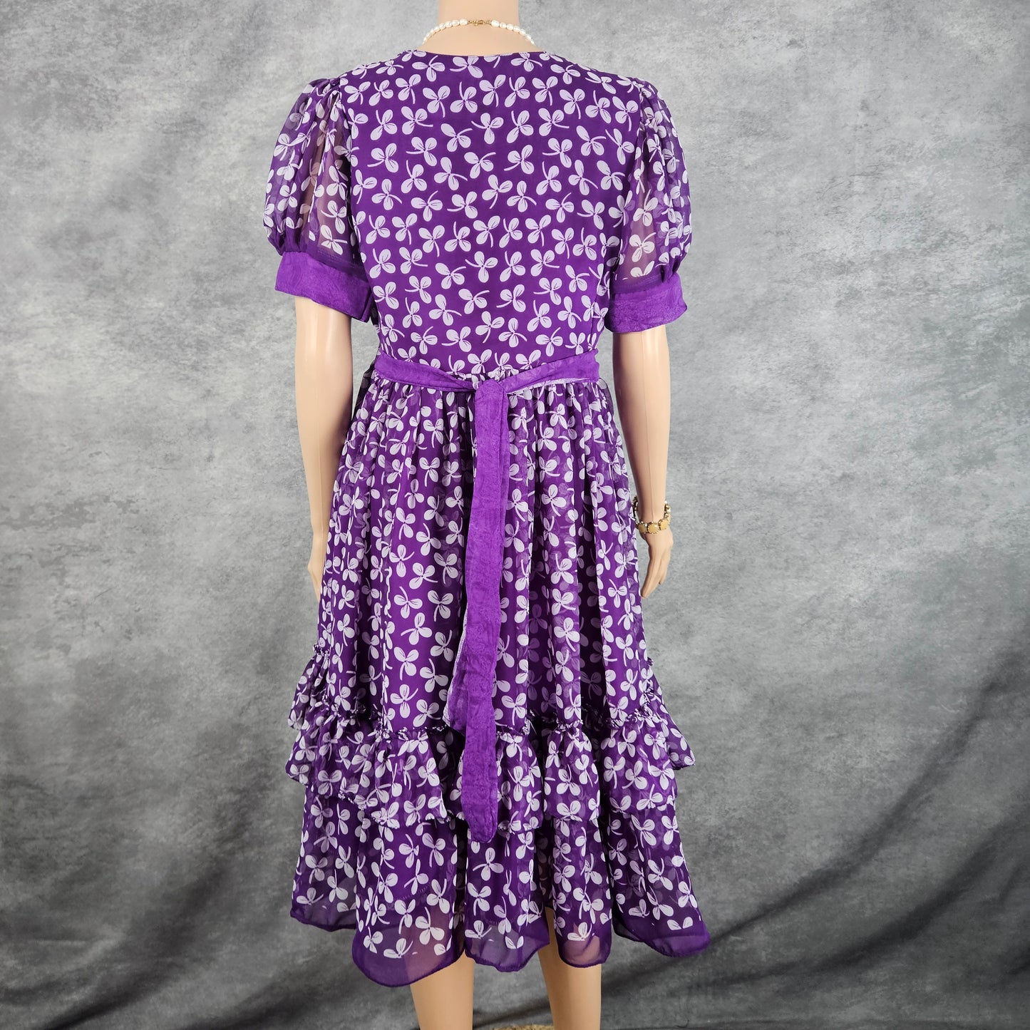 Lumina Purple Georgette Frock