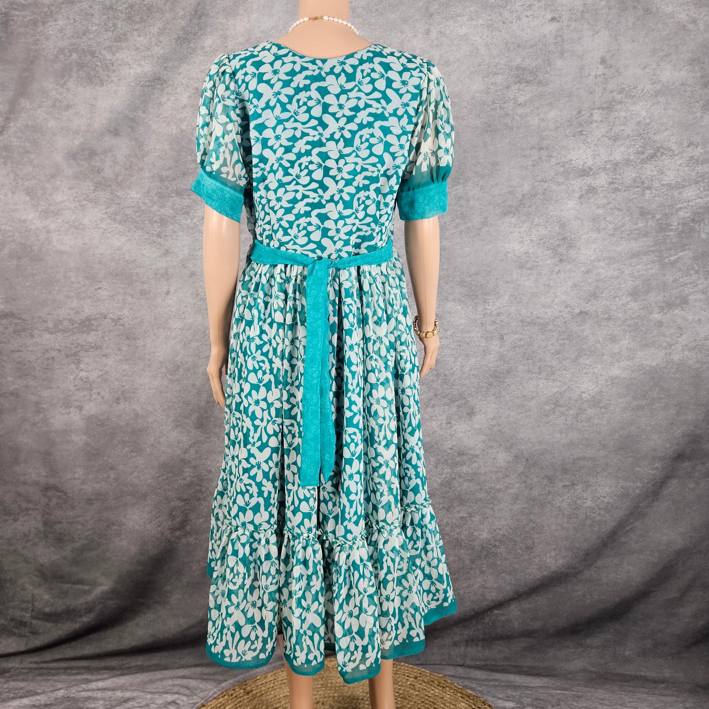 Marino Blue Georgette Frock