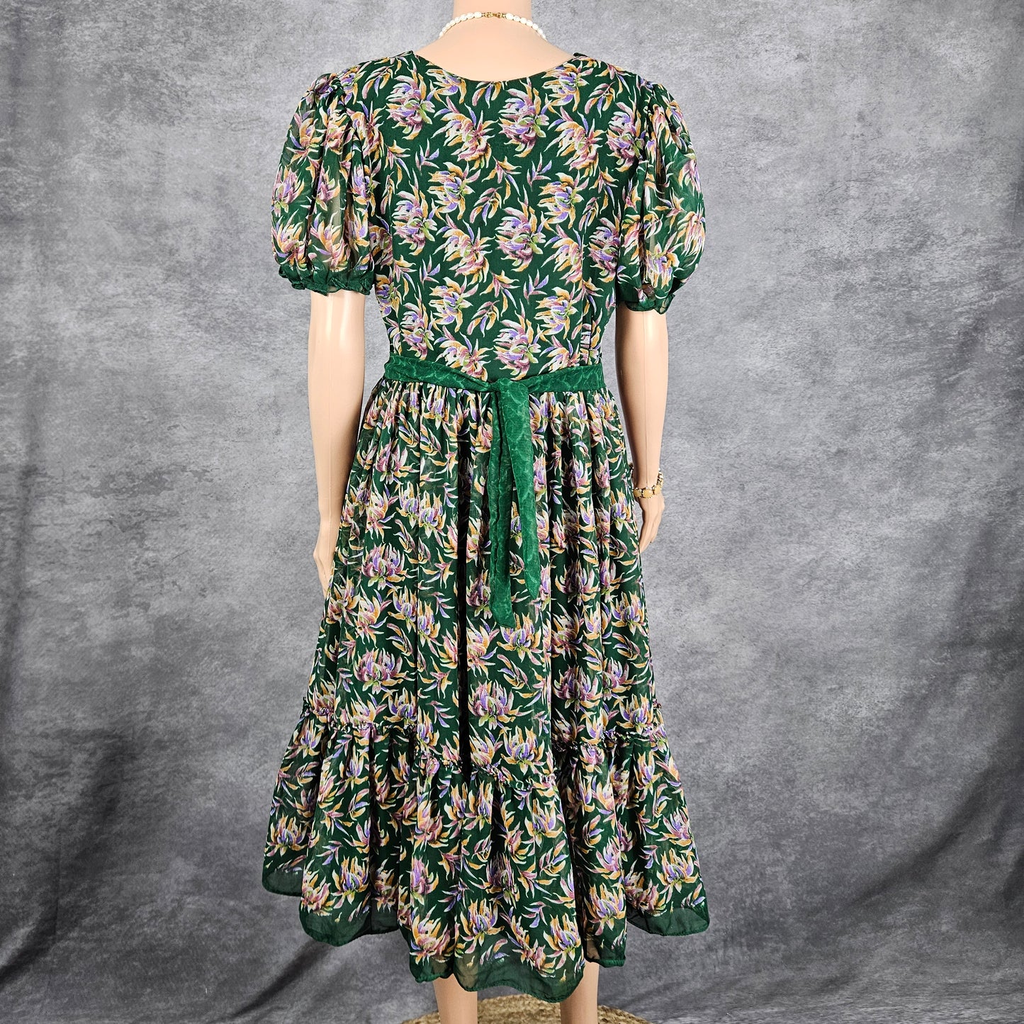 Corrosive Green Georgette Frock