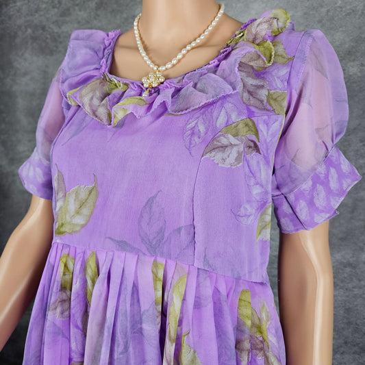Royal Purple Georgette Frock