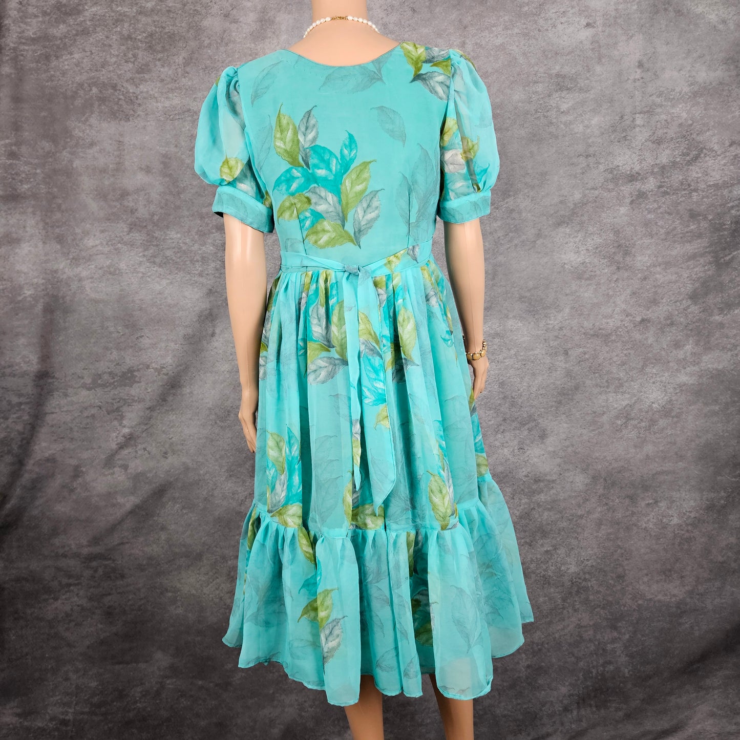 Under Sea Green Georgette Frock