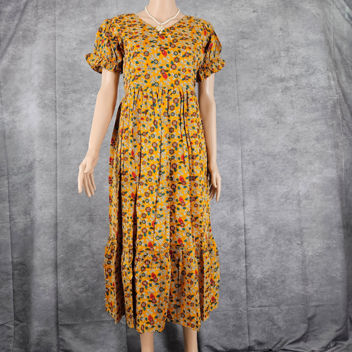 Mimosa Yellow Ajrakh Frock