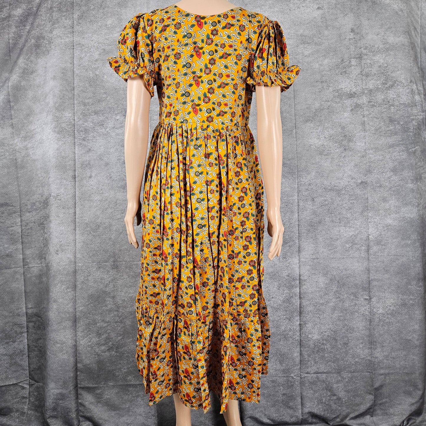 Mimosa Yellow Ajrakh Frock